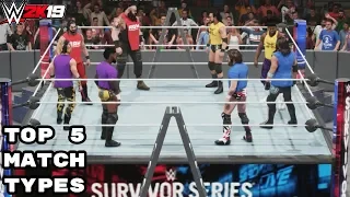 WWE 2K19: The Top 5 Best Match Types In The Game