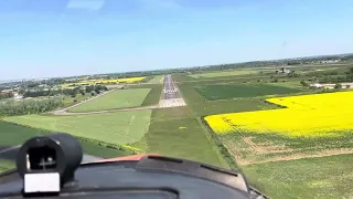 Atterrissage à Dijon Longvic piste 01