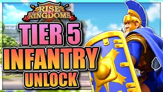 T5 infantry unlock in Rise of Kingdoms [Tier 5 Royal Guard for KvK]