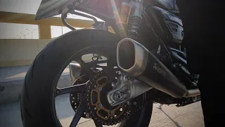 AKRAPOVIC SOUND REMOVED Db KILLER TRIUMPH SPEED TWIN 1200