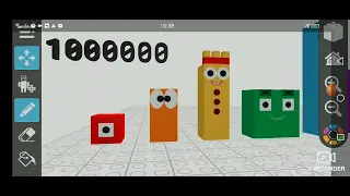 Numberblock 1 to 1000000000 1e+9 1 Billion in Draw Bricks apps