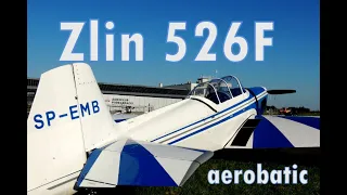 Zlin 526F training of aerobatic over Krosno EPKR Poland 7-8.09.2023