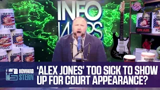 "Alex Jones" Defends Being Too Sick to Show Up in Court