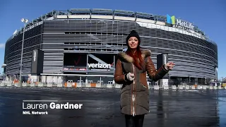 Lauren Gardner Takes Tour of MetLife Stadium! | 2024 NHL Stadium Series