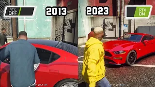 GTA 5 2013 vs 2023 - RTX OFF vs ON Graphics Comparison [XBOX 360 vs Gaming PC]