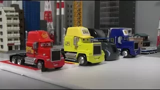 Disney Cars 3 Mack Truck Parking Toys 디즈니 카 3 맥 트럭 주차장 장난감 놀이