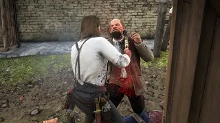 Red Dead Redemption 2 - Funny & Brutal Kills Moments - 4K Gameplay [18]