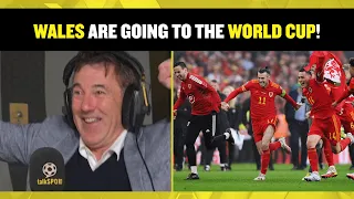 Wales legend Dean Saunders reacts to country qualifying for the World Cup for first time since 1958👏