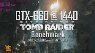 GTX 660 + FX 8350 @ 1440 Rise of the Tomb Raider Benchmark