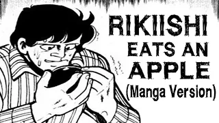 Rikiishi eats an apple, Manga version