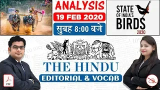 The Hindu Editorial Analysis | By Ankit Mahendras & Yashi Mahendras | 19 Feb 2020 | 8:00 AM