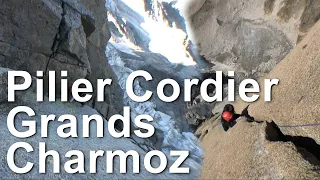 Pillar Cordier Les Grands Charmoz mountain climbing mountaineering Chamonix Mont Blanc