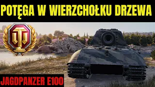 JAGDPANZER E100 W Wierzchołku Drzewa W World Of Tanks.Nowy Swietny Celownik W Protankach!!!!