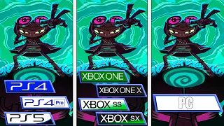 Psychonauts 2 | Xbox One / Series S|X - PS4 / PS5 - PC | All Versions Graphics Comparison & FPS