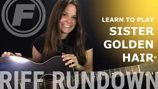 Learn to play "Sister Golden Hair" by America