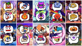 ALL 207 LIMITED PINS (Exclusive) in Brawl Stars | Skins, Events, Championship