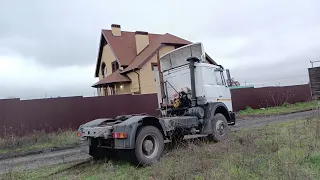 Пчеловоды на полуприцепах! тягач МАЗ! цепляем сценку! не можем!