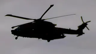 Apache + Chinook + Merlin helicopters - Salisbury Plain