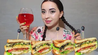 ОТНОШЕНИЯ БАБУШКИ И МАМЫ / КЛАБ СЭНДВИЧ / MUKBANG Ayka Emilly