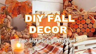 Simple Low Budget DIY Fall Decor With a High End Look! / Autumn Decor Crafts