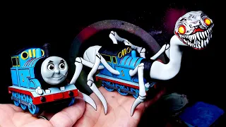 Making Thomas.exe SPIDER with Bad Choo-Choo Charles Sculpture Timelapse