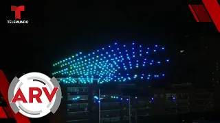 Más de 400 drones iluminan el cielo de Wuhan | Al Rojo Vivo | Telemundo
