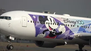 伊丹スカイパーク　ディズニージェット離陸 2023.2.4