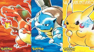 Pokémon Red, Blue & Yellow Versions 100%'d - All 4 Parts in 1 - UltraKintaro