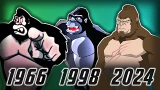 King Kong Evolution in Animated Movies & Shows (1933-2024)