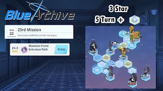 Blue Archive Global - Story Stage Hard 23-3 (3 Star & 5 Turn Clear) + Pyro Box