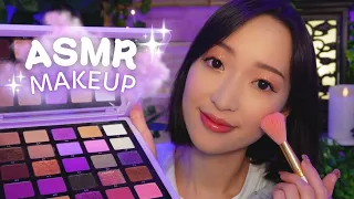 Je me maquille en ASMR 💄 Look paillettes orangé ✨ (GET READY WITH ME)