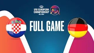 Croatia v Germany | Full Basketball Game | FIBA U18 European Championship 2023