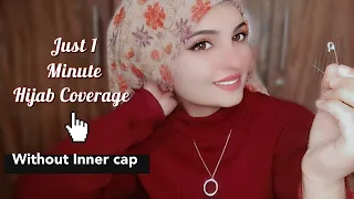 New way hijab without inner cap | hijab styles without hijab cap | Hijab Tutorial | uroojhijab