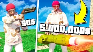 L'ARMA PIU' POVERA VS L'ARMA PIU' RICCA DI GTA 5!!