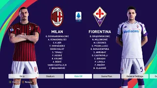 🔴 PES 2021 - AC Milan Vs Fiorentina -  Italian Serie A 2020/21 -  Full Match & Gameplay