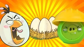 Angry Birds fight Bad piggies / McDonalds Happy Meal 2016 / Энгри Бердс / Kids channel SanSanychTV