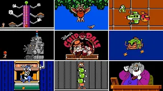 NES: Chip 'n Dale Rescue Rangers - All Boss Fights - uniKorn