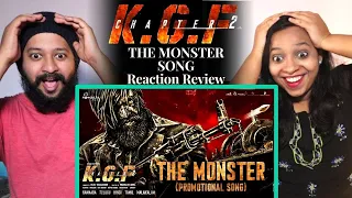 The Monster Song REACTION  - KGF Chapter 2 | Adithi Sagar | Ravi Basrur | Yash | By Chitra & Rohit