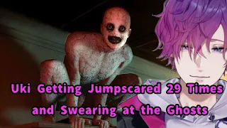 Uki Getting Jumpscared 29 Times and Swearing at the Ghosts | Uki Violeta NIJISANJI EN にじさんじ