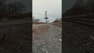 Rocket Fast CSX Geometry Train Goes by at 79 Miles Per Hour