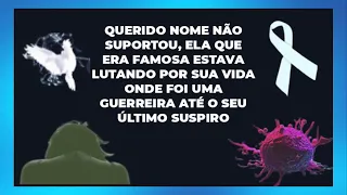 ELA MORREU HÁ POUCOS MINUTOS LINDA GLAMUROSA JOVEM NO AUGE DA VIDA SE FOI APÓS GRAVÍSSIMO CÂNCER.