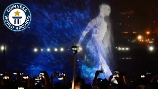 Largest water screen projection - Guinness World Records