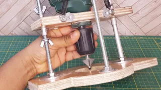 How to make a professional router using an electric drill