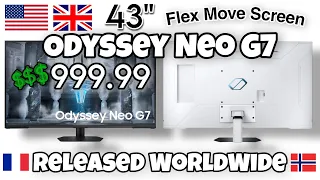 43" Odyssey Neo G7 Now Available Worldwide Official U.S. Pricing
