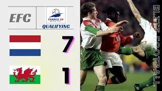 Nederland vs Wales 7-1 || World Cup 1998 Qualifying