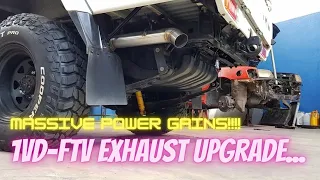 TOYOTA 79 LAND CRUISER 1VDFTV EXHAUST UPGRADE | MASSIVE POWER GAINS | DYNO PRINT OUT
