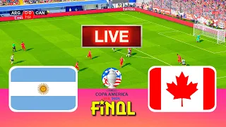 ARGENTINA vs CANADA - Copa America 2024 Final | Full Match All Goals | Live Football Match