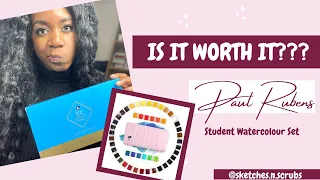 Paul Rubens Watercolour Paint Review | Swatches | Is it Worth it? | Student Watercolours | Blue tin