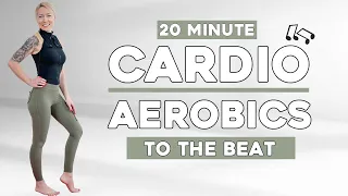 20 min CARDIO AEROBICS WORKOUT TABATA ♫ No Jumping No Squats Challenge Your Coordination