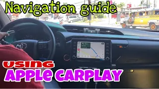 Toyota hilux conquest navigation using Apple CARPLAY